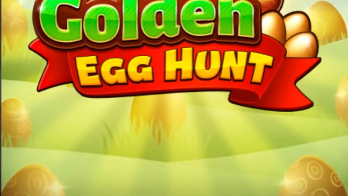 Tampilan visual slot Golden Egg Hunt dengan tema padang rumput musim semi yang cerah